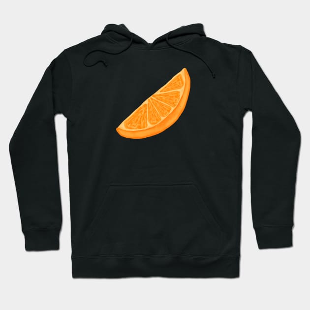 Orange art cut slices Hoodie by Aisiiyan